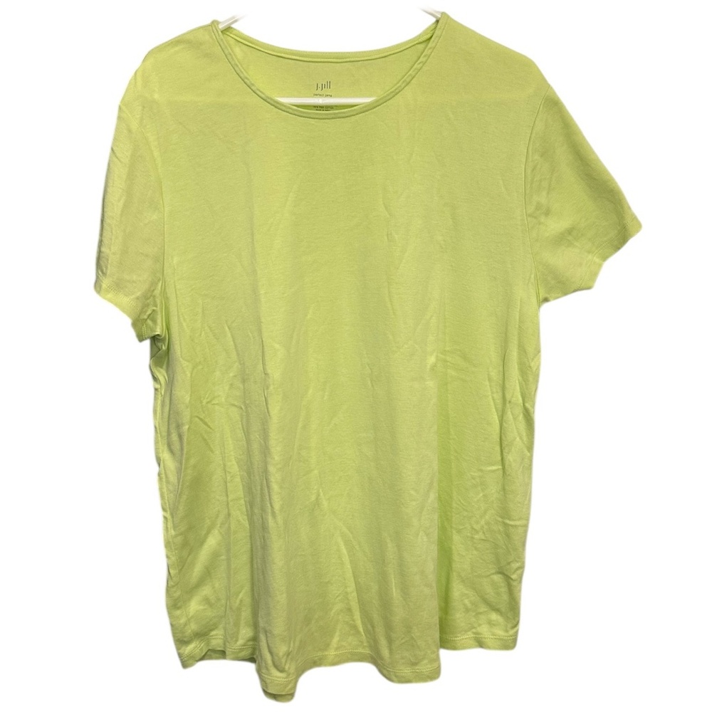 J. Jill Perfect Pima Crew-Neck Shirttail Tee